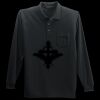 Long Sleeve Silk Touch Polo with Pocket Thumbnail