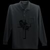 Long Sleeve Silk Touch Polo with Pocket Thumbnail