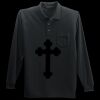 Long Sleeve Silk Touch Polo with Pocket Miniatura