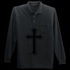 Long Sleeve Silk Touch Polo with Pocket Miniatura