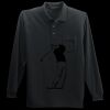 Long Sleeve Silk Touch Polo with Pocket Thumbnail
