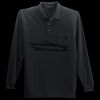 Long Sleeve Silk Touch Polo with Pocket Thumbnail
