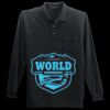 Long Sleeve Silk Touch Polo with Pocket Thumbnail