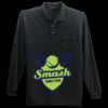 Long Sleeve Silk Touch Polo with Pocket Thumbnail