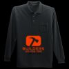 Long Sleeve Silk Touch Polo with Pocket Thumbnail