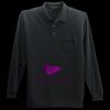 Long Sleeve Silk Touch Polo with Pocket Thumbnail