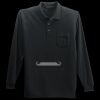Long Sleeve Silk Touch Polo with Pocket Thumbnail