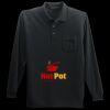 Long Sleeve Silk Touch Polo with Pocket Thumbnail