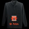 Long Sleeve Silk Touch Polo with Pocket Thumbnail
