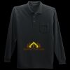 Long Sleeve Silk Touch Polo with Pocket Thumbnail