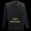 Long Sleeve Silk Touch Polo with Pocket Thumbnail