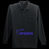 Long Sleeve Silk Touch Polo with Pocket Thumbnail