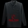 Long Sleeve Silk Touch Polo with Pocket Thumbnail