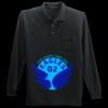 Long Sleeve Silk Touch Polo with Pocket Thumbnail