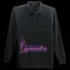 Long Sleeve Silk Touch Polo with Pocket Thumbnail