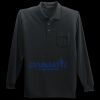 Long Sleeve Silk Touch Polo with Pocket Thumbnail