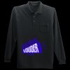 Long Sleeve Silk Touch Polo with Pocket Thumbnail