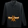 Long Sleeve Silk Touch Polo with Pocket Thumbnail