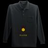 Long Sleeve Silk Touch Polo with Pocket Thumbnail