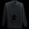 Long Sleeve Silk Touch Polo with Pocket Thumbnail