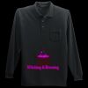 Long Sleeve Silk Touch Polo with Pocket Thumbnail