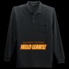 Long Sleeve Silk Touch Polo with Pocket Thumbnail