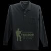 Long Sleeve Silk Touch Polo with Pocket Thumbnail