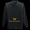 Long Sleeve Silk Touch Polo with Pocket Thumbnail