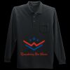 Long Sleeve Silk Touch Polo with Pocket Thumbnail