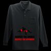 Long Sleeve Silk Touch Polo with Pocket Thumbnail
