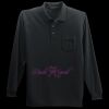 Long Sleeve Silk Touch Polo with Pocket Thumbnail