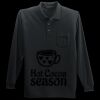 Long Sleeve Silk Touch Polo with Pocket Thumbnail