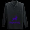 Long Sleeve Silk Touch Polo with Pocket Thumbnail