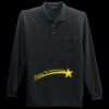 Long Sleeve Silk Touch Polo with Pocket Thumbnail