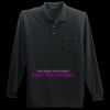 Long Sleeve Silk Touch Polo with Pocket Thumbnail