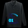 Long Sleeve Silk Touch Polo with Pocket Miniatura