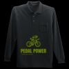 Long Sleeve Silk Touch Polo with Pocket Miniatura