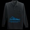 Long Sleeve Silk Touch Polo with Pocket Thumbnail