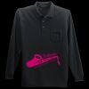 Long Sleeve Silk Touch Polo with Pocket Thumbnail