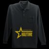 Long Sleeve Silk Touch Polo with Pocket Thumbnail