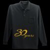 Long Sleeve Silk Touch Polo with Pocket Thumbnail
