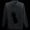 Long Sleeve Silk Touch Polo with Pocket Thumbnail