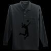 Long Sleeve Silk Touch Polo with Pocket Thumbnail