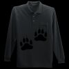 Long Sleeve Silk Touch Polo with Pocket Thumbnail