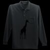 Long Sleeve Silk Touch Polo with Pocket Thumbnail