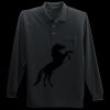 Long Sleeve Silk Touch Polo with Pocket Thumbnail