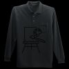 Long Sleeve Silk Touch Polo with Pocket Thumbnail