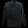 Long Sleeve Silk Touch Polo with Pocket Thumbnail