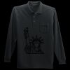 Long Sleeve Silk Touch Polo with Pocket Thumbnail