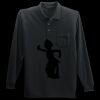 Long Sleeve Silk Touch Polo with Pocket Thumbnail
